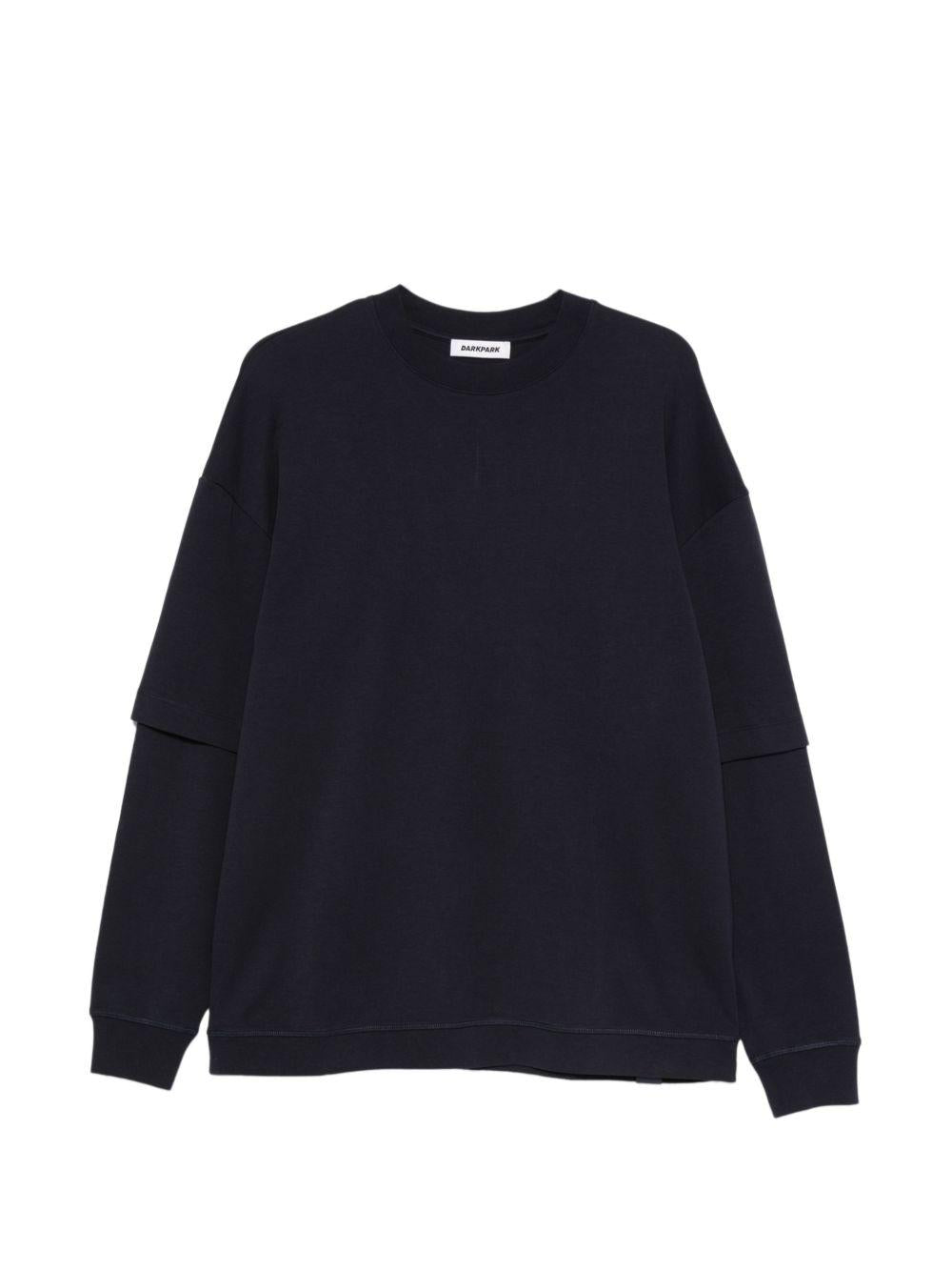 T-shirt a maniche lunghe in blu Darkpark - uomo 