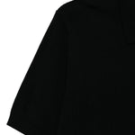 Polo a coste con zip in nero Kangra - uomo 