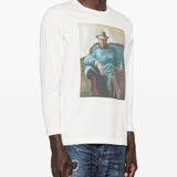 T-shirt a maniche lunghe in bianco Junya watanabe - uomo 