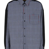 Camicia a quadri in blu e grigio Marni - uomo 