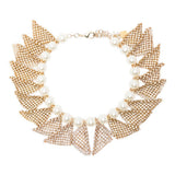 Collana frizz con perline in oro Rosantica - donna 