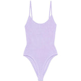Costume da bagno con spalline in lilla Hunza g - donna 