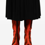 Gonna midi plissé in nero Norma Kamali - donna 