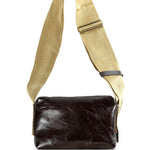 Borsa a spalla in pelle lucida in bordeaux Uma Wang - donna 