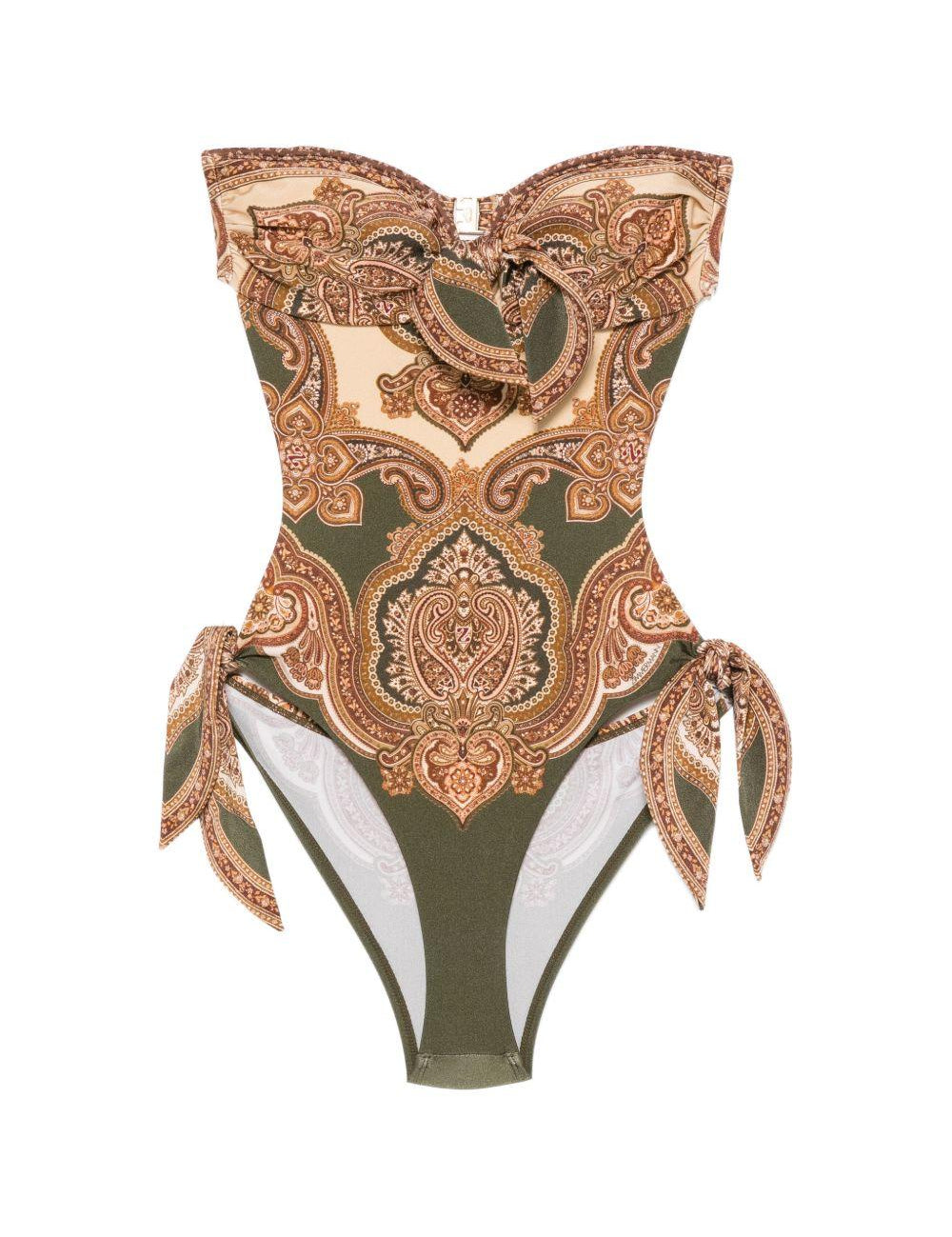 Costume da bagno Mahon con stampa paisley multicolor 