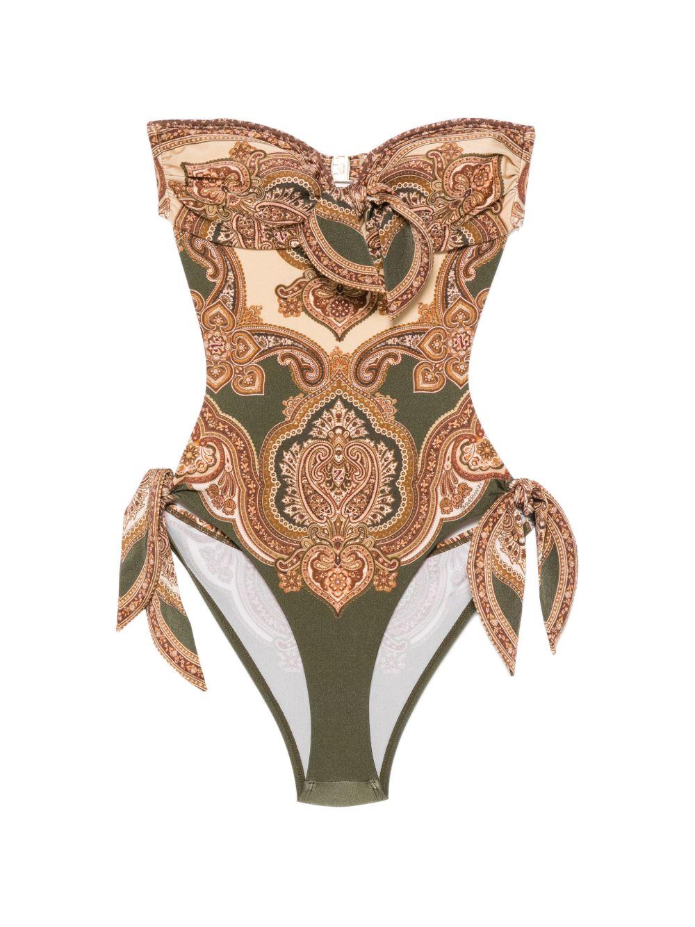 Costume da bagno Mahon con stampa paisley multicolor 