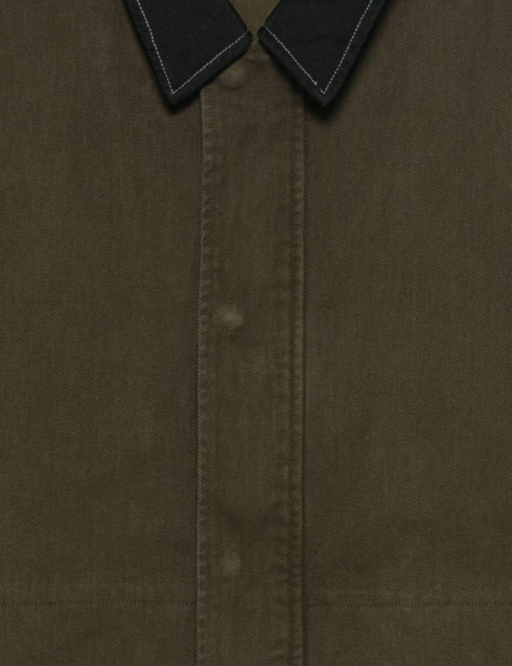 Giacca con colletto a contrasto in verde Oamc peacemaker - men 