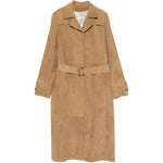 Cappotto con cintura in marrone Golden goose - donna 