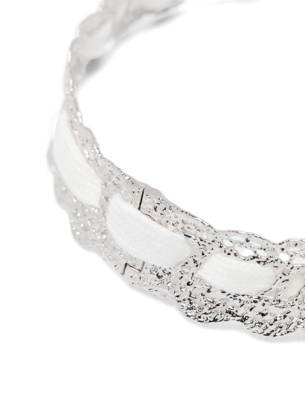 Collana n pizzo con fiocco in bianco Yvmin - donna 