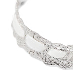 Collana n pizzo con fiocco in bianco Yvmin - donna 