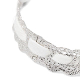 Collana n pizzo con fiocco in bianco Yvmin - donna 