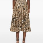 Gonna Grace in animalier marrone Norma Kamali - donna 