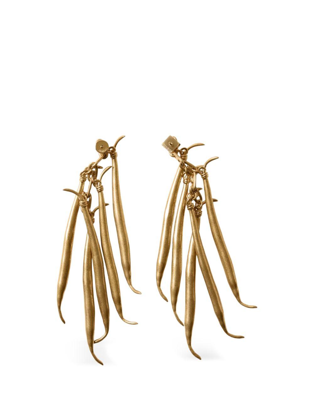 Orecchini Haricots in oro Jacquemus - donna 