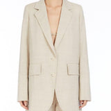 Blazer monopetto acacia in beige Maxmara - donna 