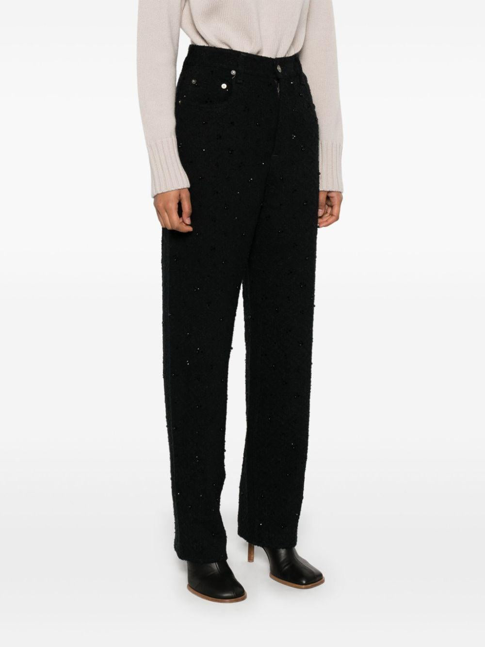 Jeans con decorazione in nero Golden goose - donna 