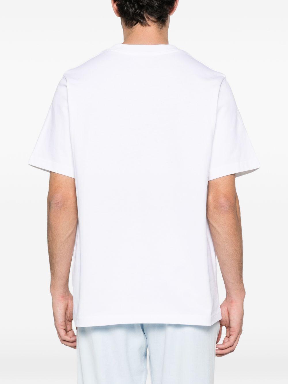 T-shirt a maniche corte con stampa grafica in bainco Casablanca - uomo 