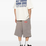 T-shirt con stampa in bianco Willy chavarria - uomo 
