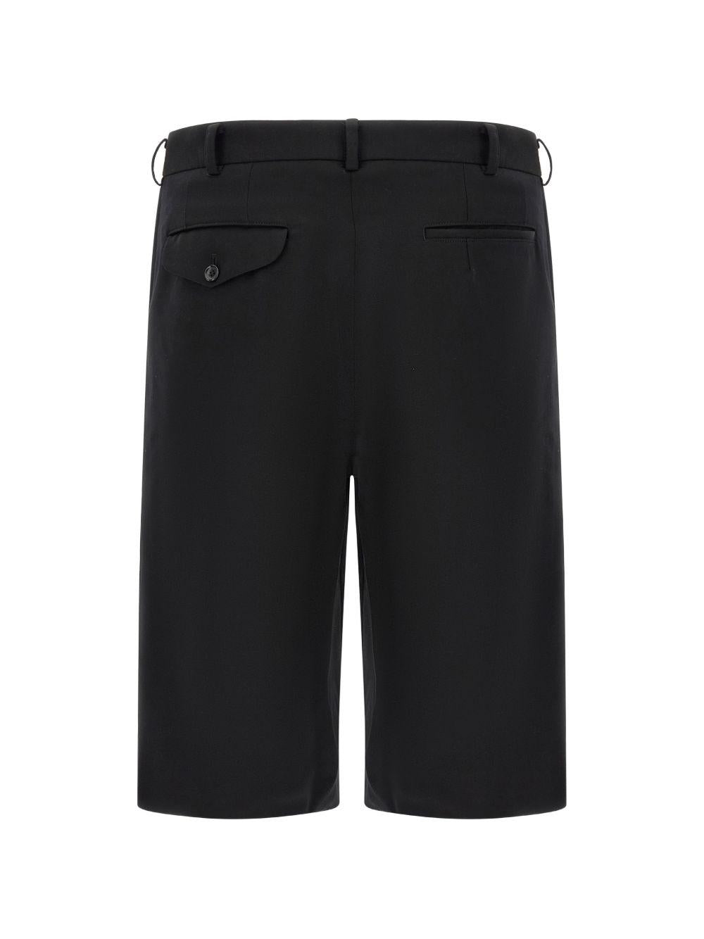Shorts in lana in nero Comme des garcons homme plus - uomo 