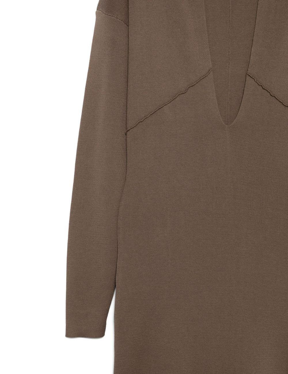 Abito con scollo a v rallel  in marrone Entire studios - donna 