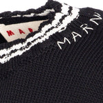 Maglione con effetto consumato in nero Marni - donna 