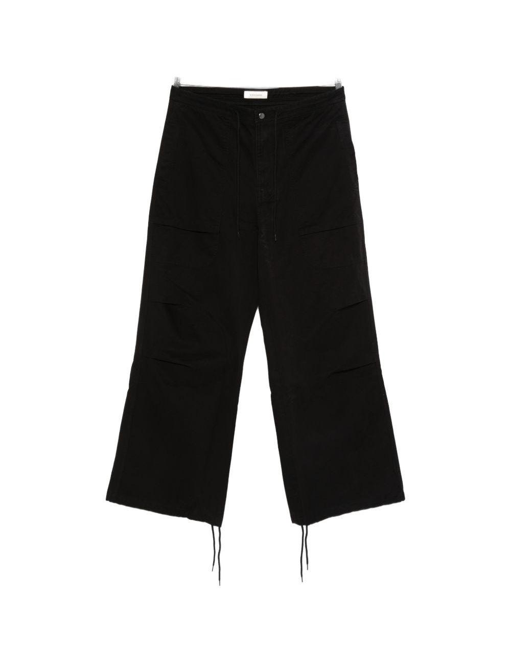 Pantaloni cargo con coulisse in nero Entire studios - unisex 