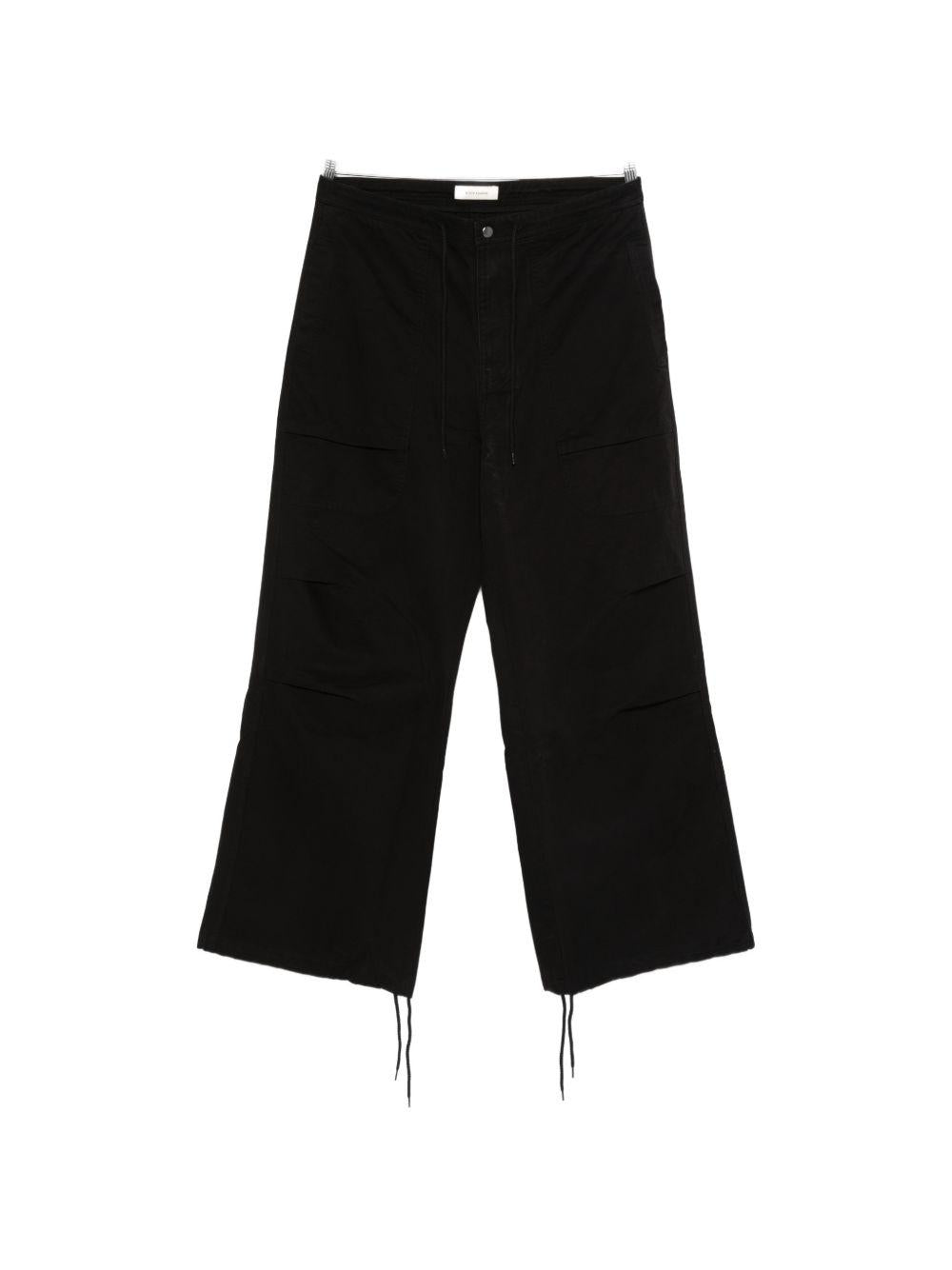 Pantaloni cargo con coulisse in nero Entire studios - unisex 