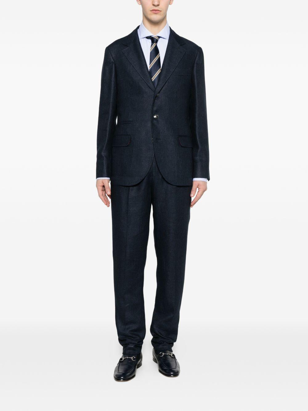 Completo monopetto due pezzi in blu Brunello cucinelli - uomo 