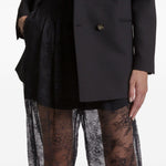 Pantaloni in pizzo in nero Alberta ferretti - donna 