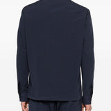 Camicia a maniche lunghe con tasca in blu Barena Venezia - uomo 