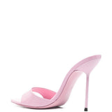 Mules Lidia 105mm in rosa Paris texas - donna 
