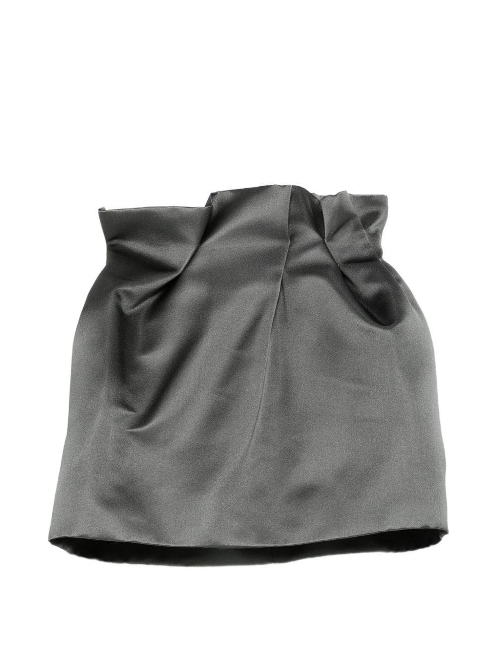 Gonna mini arricciata in grigio Magda Butrym - donna 