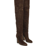 Stivali lavinia in camoscio in marrone Paris texas - donna 