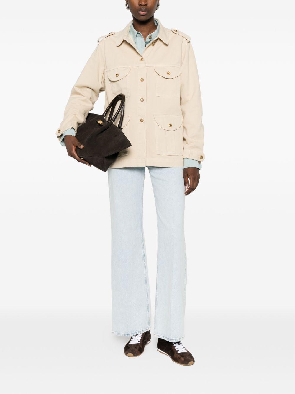 Giacca sahariana in denim beige BLAZÉ MILANO - donna 