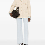 Giacca sahariana in denim beige BLAZÉ MILANO - donna 