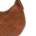 BORSA A SPALLA LUNA MEZZA IN MARRONE CHIARO DRAGON DIFFUSION - DONNA 