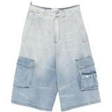 Pantaloncini con tasche cargo in blu Feng chen wang - uomo 