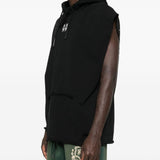 Felpa con cappuccio mini logo in nero 44 label group - uomo 