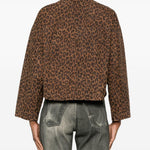 GIACCA CON STAMPA ANIMALIER IN MARRONE Salvatore santoro - donna 