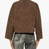 GIACCA CON STAMPA ANIMALIER IN MARRONE Salvatore santoro - donna 