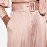 PANTALONI A GAMBA AMPIA CON CINTURA in rosa Zimmermann - donna 
