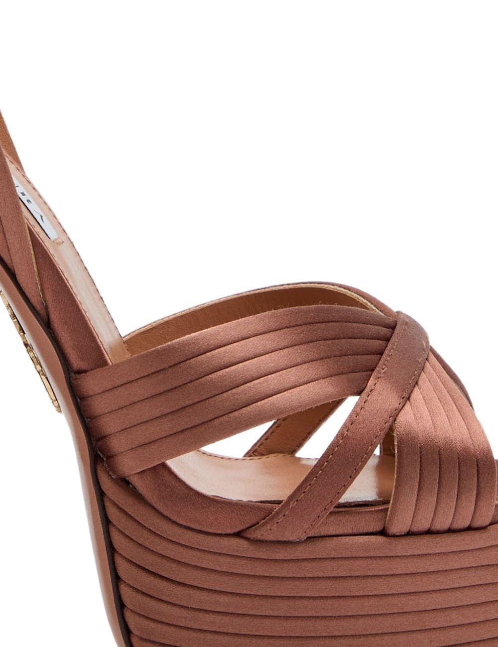 Sandali sundance in marrone Aquazzura - donna 