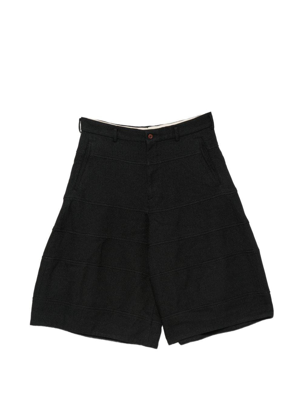 Pantaloncini con passanti per cintura in nero Comme des garcons homme plus - uomo 