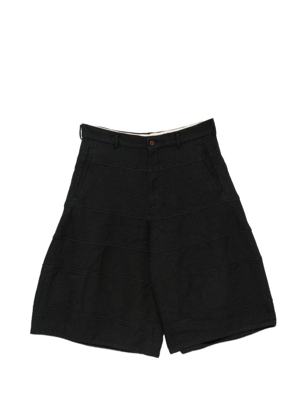 Pantaloncini con passanti per cintura in nero Comme des garcons homme plus - uomo 