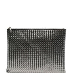 Clutch intrecciato A4 in argento Dragon diffusion - donna 