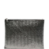 Clutch intrecciato A4 in argento Dragon diffusion - donna 