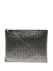 Clutch intrecciato A4 in argento Dragon diffusion - donna