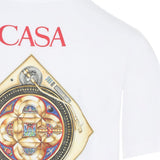 T-shirt con stampa in bianco Casablanca - uomo 