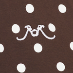Abito midi polo a pois  in marrone Rowen Rose - donna 