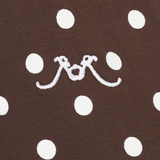 Abito midi polo a pois  in marrone Rowen Rose - donna 