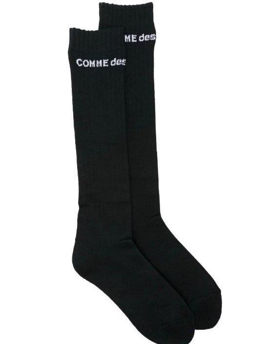 Calzini alti con logo in nero  Comme des garcons homme plus - uomo<BR/> 